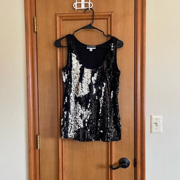 Calvin Klein Sequin Tank Top Women’s Size M - Picture 2 of 4